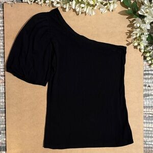 Single Shoulder Puff Sleeve Top